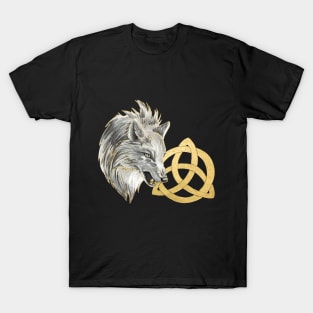 Snarling White Wolf T-Shirt